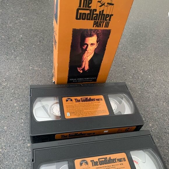 The Godfather Part III Final Director's Cut VHS 1990 Gold VCR Tapes Movie - Picture 4 of 7
